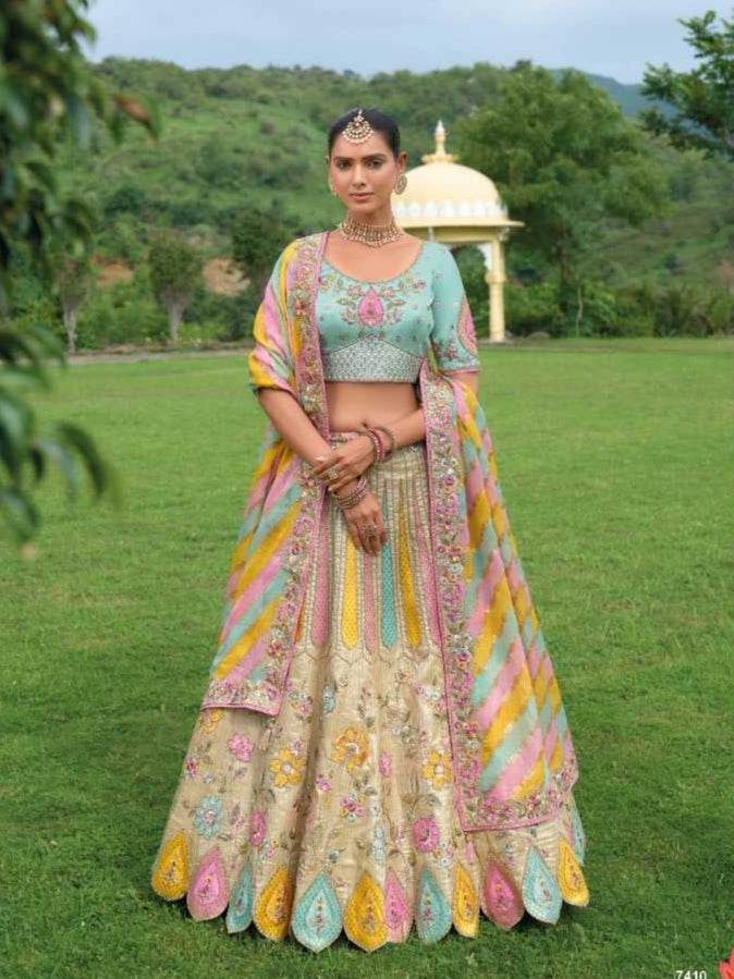 Silk Embroidered Lehenga for Elegant Traditional Wear - MYLUXURY LANE ENTERPRISE